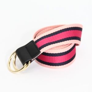 Expess Belt New Striped Women Medium large Preppy M/L Pink